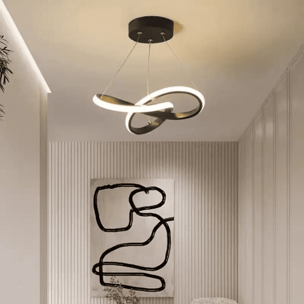 Spiral LED Pendant Light for Living Room/Bedroom/Kitchen by Luz Ricaly