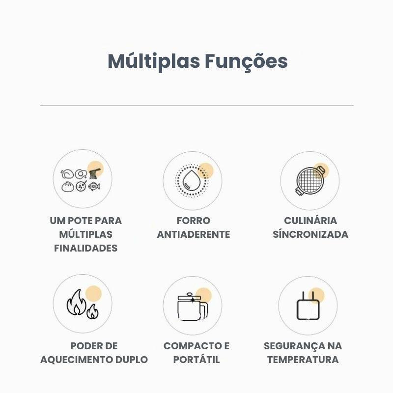 Panela Elétrica Multifuncional 1.8L Ricaly: Potência de 600W