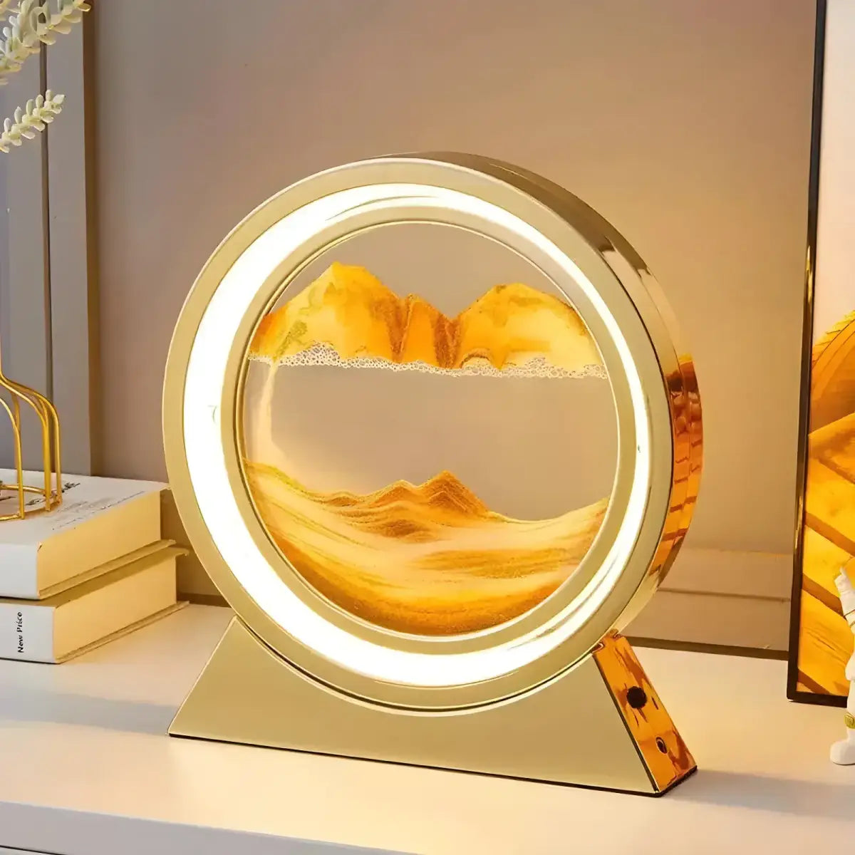 Ampulheta LED Decorativa Ricaly | Frete Grátis 5% OFF iluminado dourado areia Iluminação Compre
