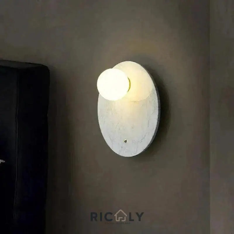 Arandela de Parede Interna Stone by Ricaly: Iluminação Sofisticada com Toque Inovador - Iluminação