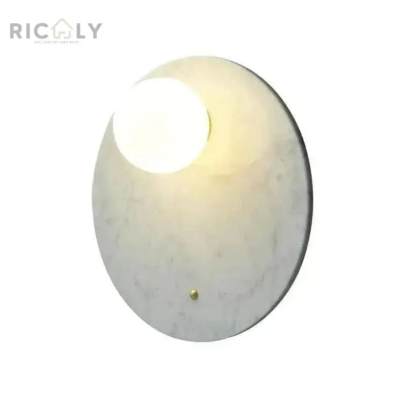 Arandela de Parede Interna Stone by Ricaly: Iluminação Sofisticada com Toque Inovador - Iluminação