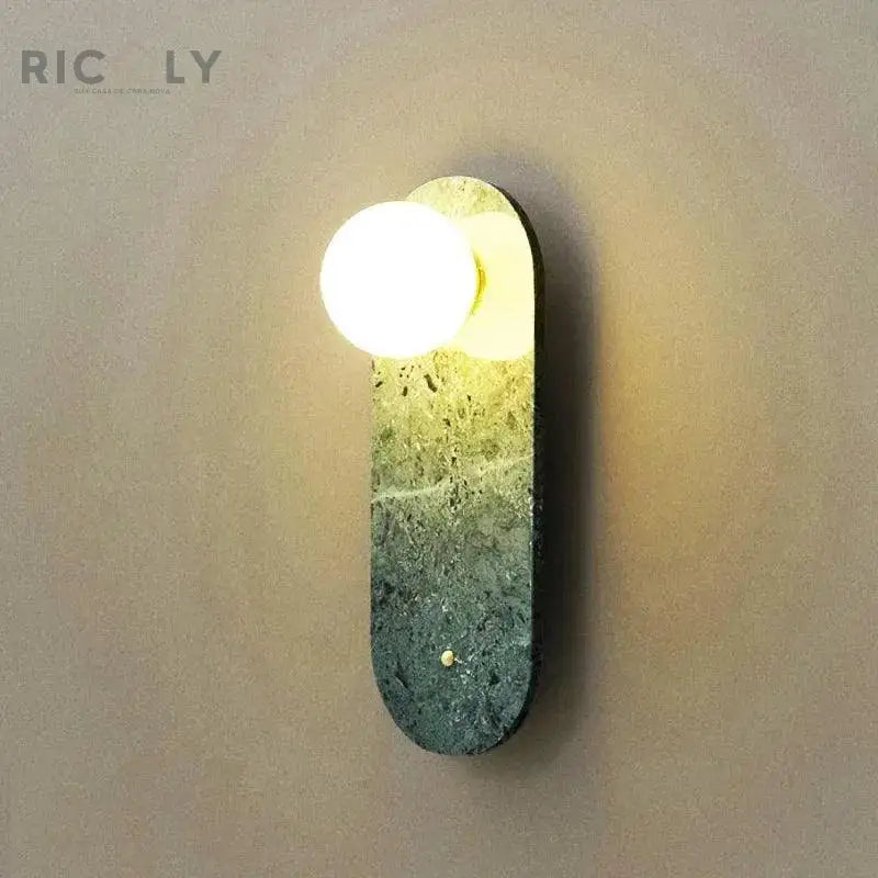 Arandela de Parede Interna Stone by Ricaly: Iluminação Sofisticada com Toque Inovador - Iluminação