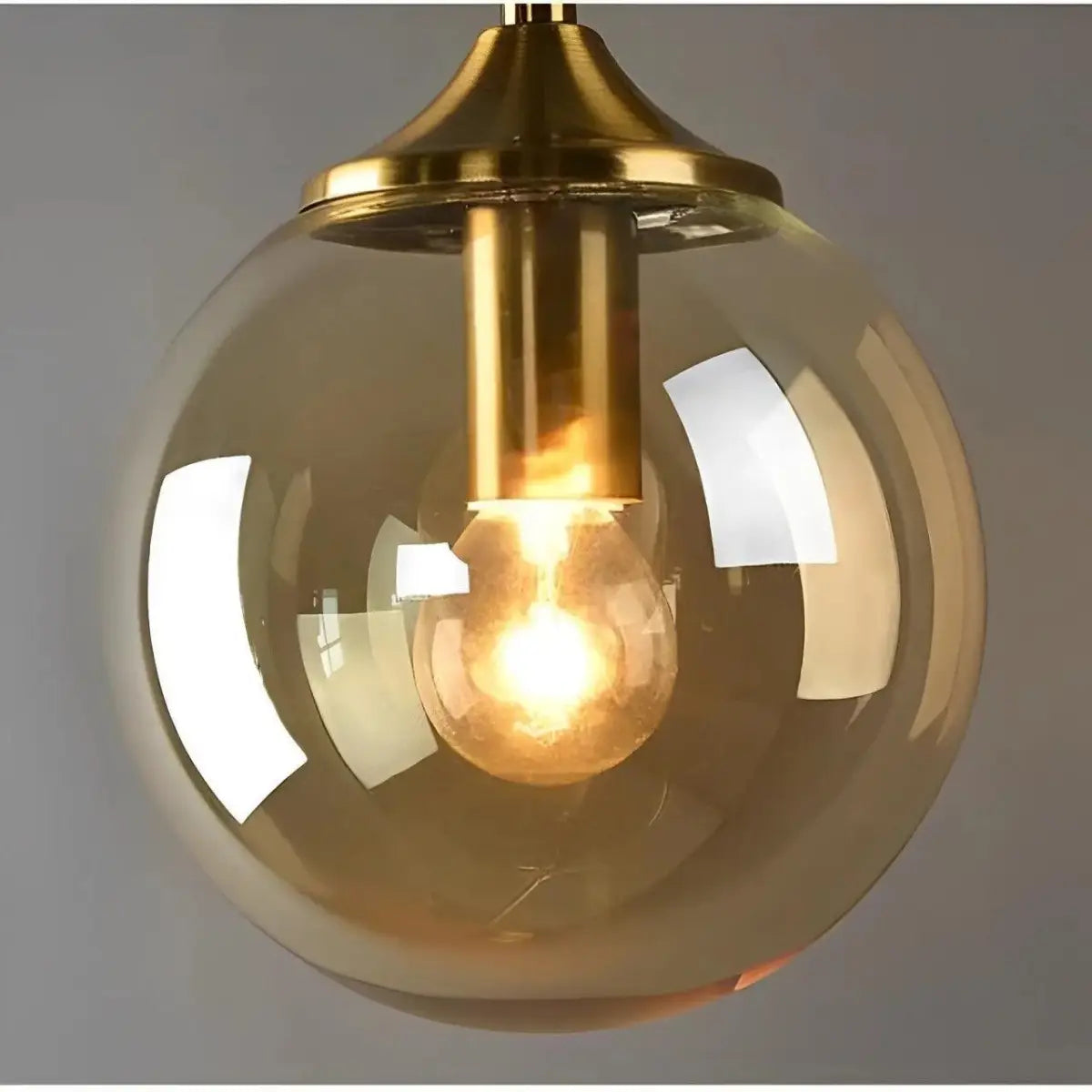 Arandela Globo Dourada da Ricaly para Iluminação Sofisticada dourado pingente luz Compre