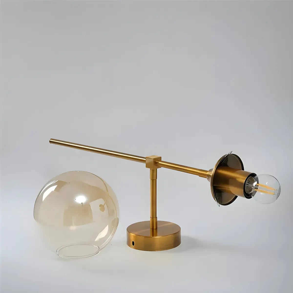 Arandela Globo Dourada da Ricaly para Iluminação Sofisticada dourado tabela lâmpada Compre