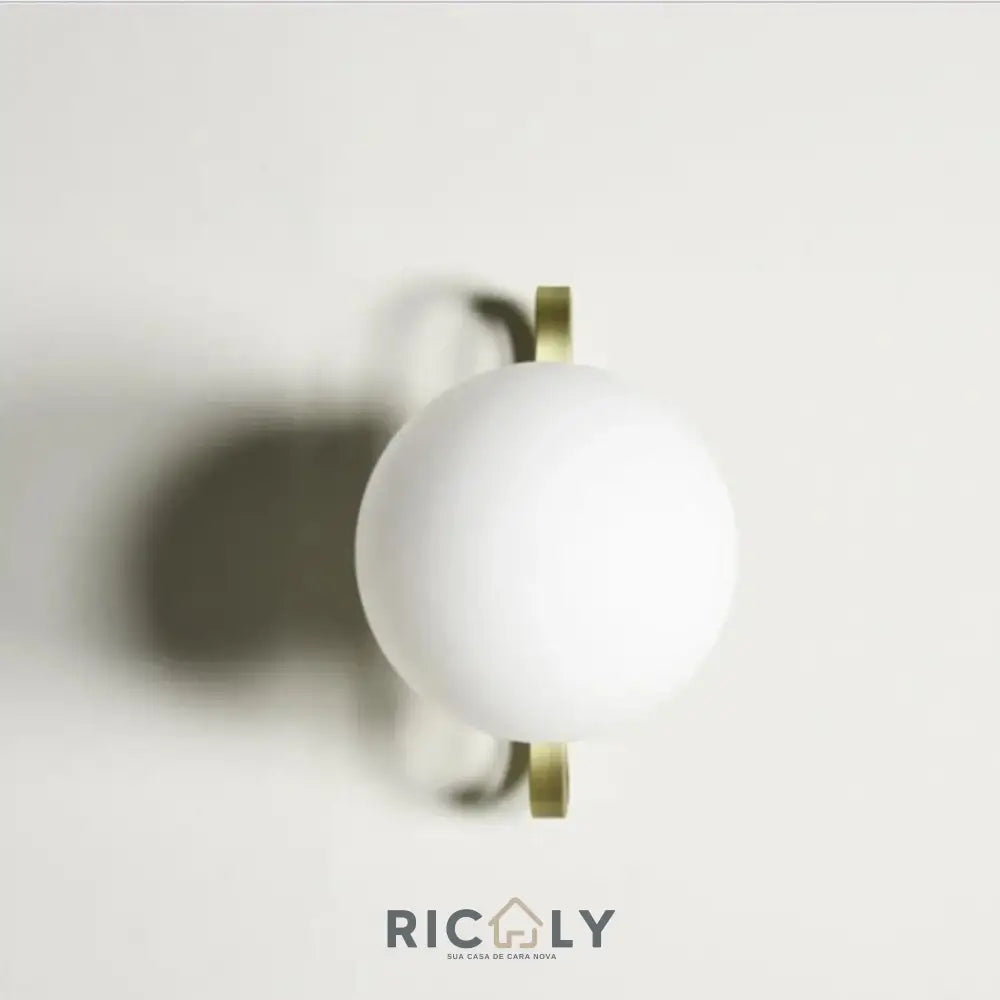 Arandela Dourada Lumina by Ricaly: Iluminação Elegante para Ambientes Sofisticados - Iluminação