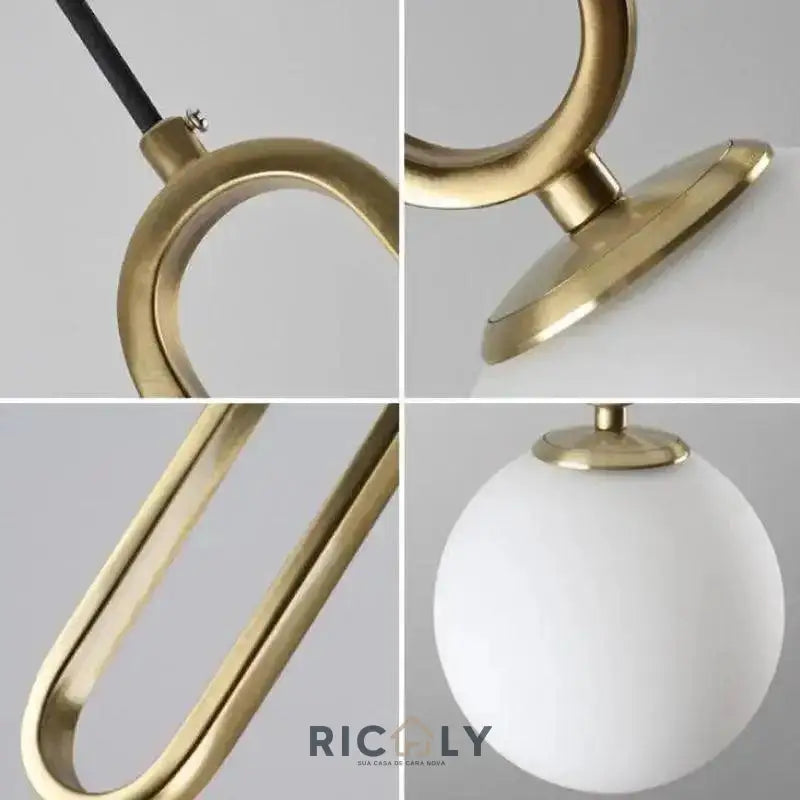 Arandela Dourada Lumina by Ricaly: Iluminação Elegante para Ambientes Sofisticados - Iluminação