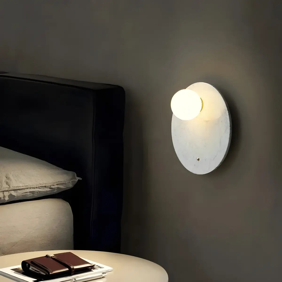 Arandela Parede Interna Stone Ricaly iluminado montado na parede arandela Iluminação Compre