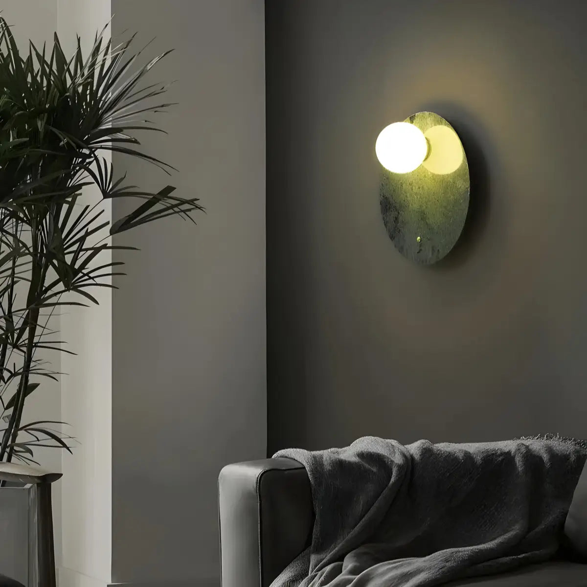 Arandela Parede Interna Stone Ricaly iluminado parede arandela Iluminação Compre