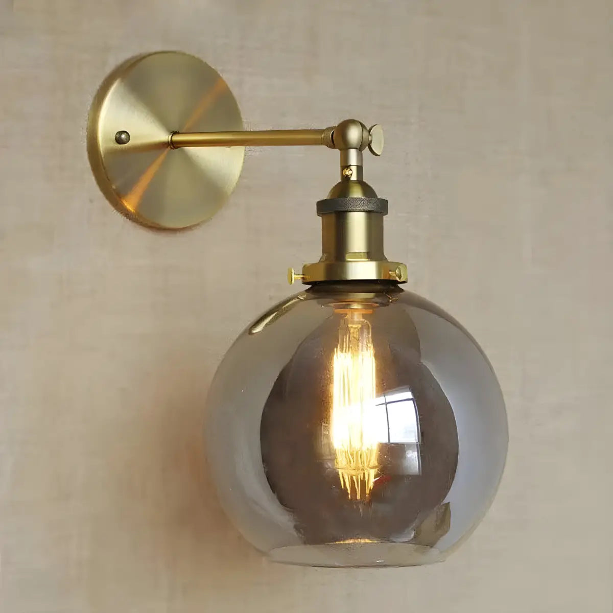 Arandela Colonial Vintage Cinza | Ricaly Iluminação latão parede arandela Compre