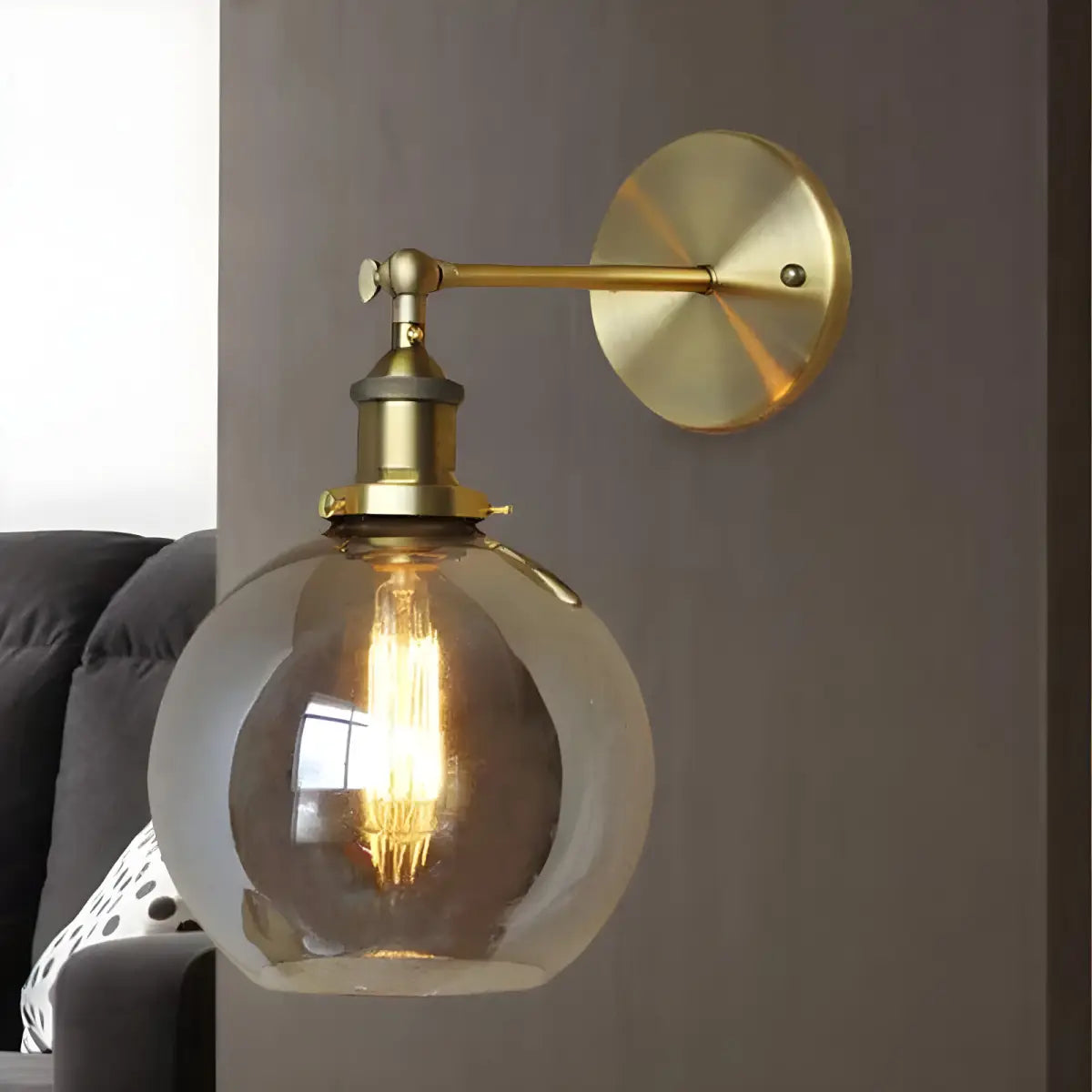 Arandela Colonial Vintage Cinza | Ricaly Iluminação latão parede arandela Compre