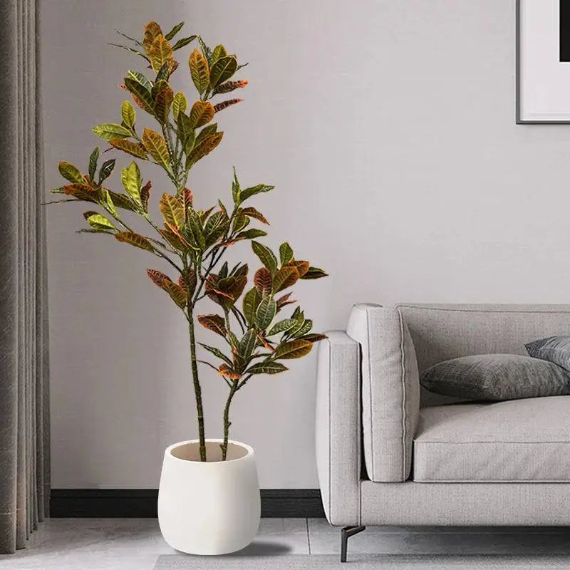 Premium Ficus Verde Ricaly | Árvore Artificial | em vasos cróton planta Jardinagem Compre