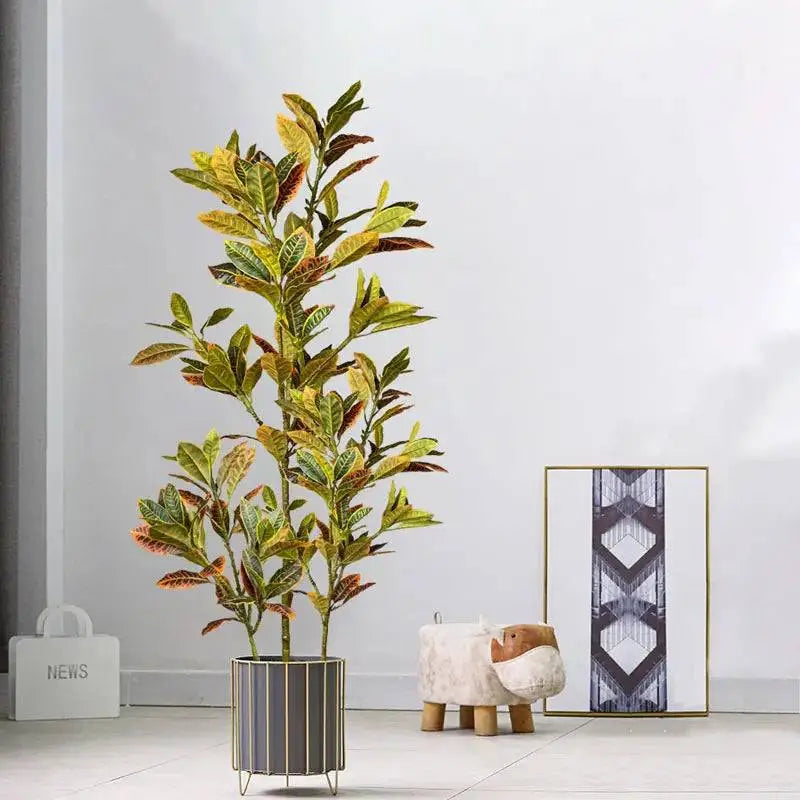 Premium Ficus Verde Ricaly | Árvore Artificial | variegado folhoso planta Jardinagem Compre
