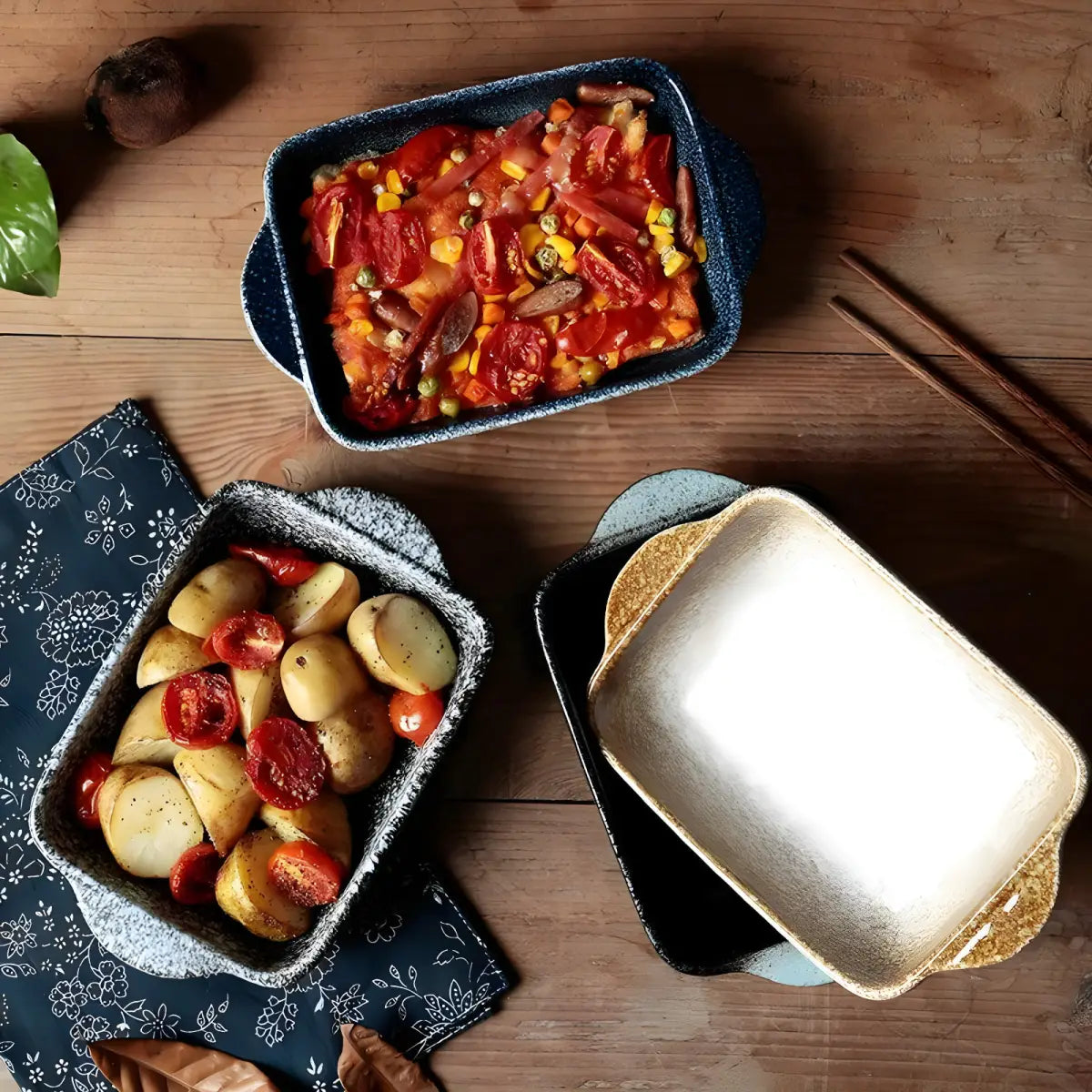 Assadeira Cerâmica Estilo Japonês Ricaly | 5% OFF Hoje retangular cozimento pratos Mais Vendidos Compre