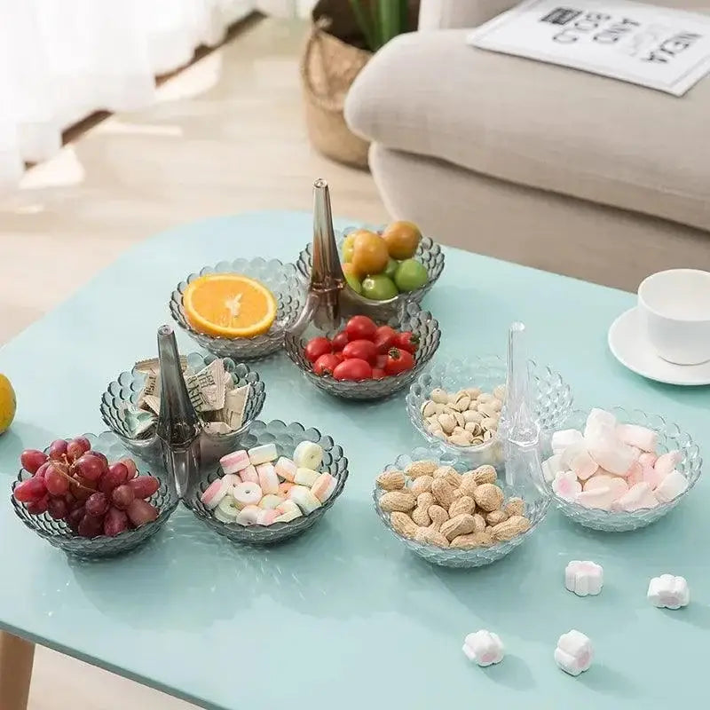 Bandeja multianda com frutas estilo europeu e snacks diversos Compre agora Ricaly