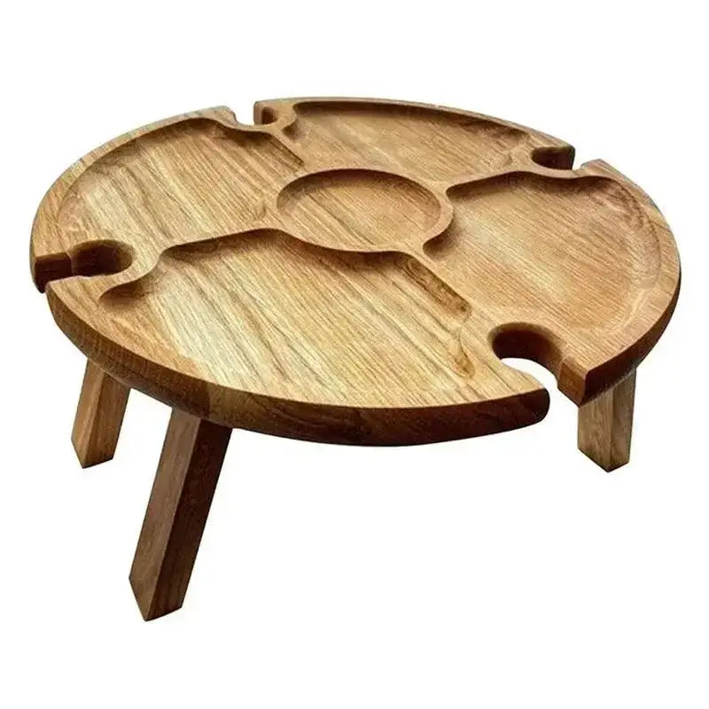 Bandeja Portátil Dobrável de Madeira Ricaly Estilo Decoração Compre