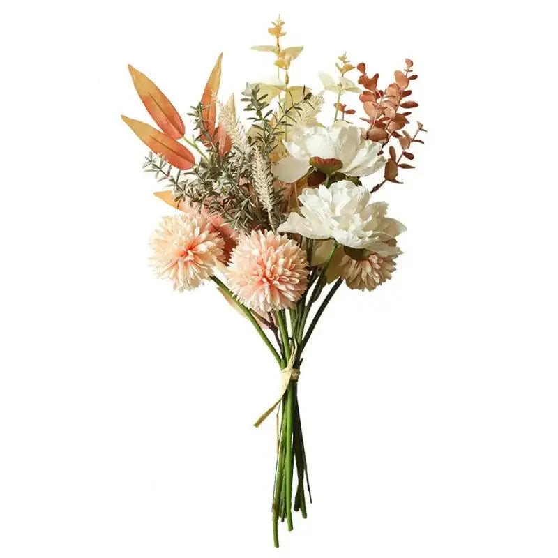 Buquê de flores artificiais no vaso Teal Elegante da Ricaly, 2 pacotes disponíveis