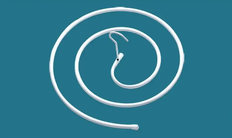 Cabide espiral de aço prateado para secagem rápida, design prático Ricaly