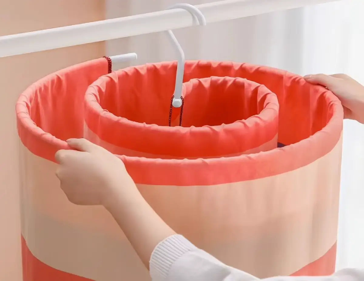 Cabide Espiral Aço Prateado Secagem Rápida, rack de roupas de tecido compacto
