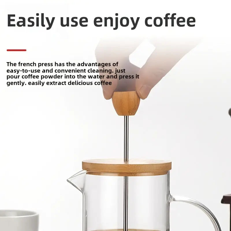 Cafeteira de Vidro com Prensa Ricaly – Para preparo diário | Mais Vendidos Compre