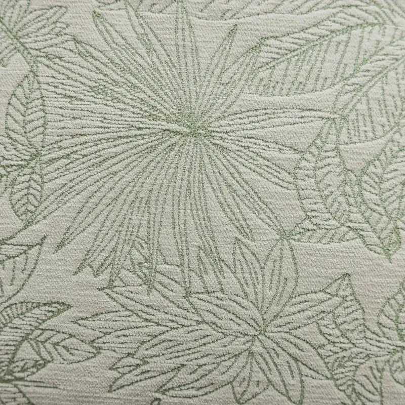 Fronha de almofada com tecido texturizado e padrão de folhas para Capa Almofada Sofá Ricaly