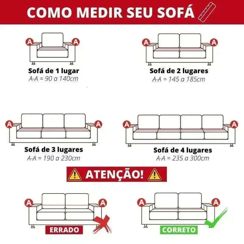 Capa de Sofá em Algodão Confortável e Durável Compre agora Ricaly