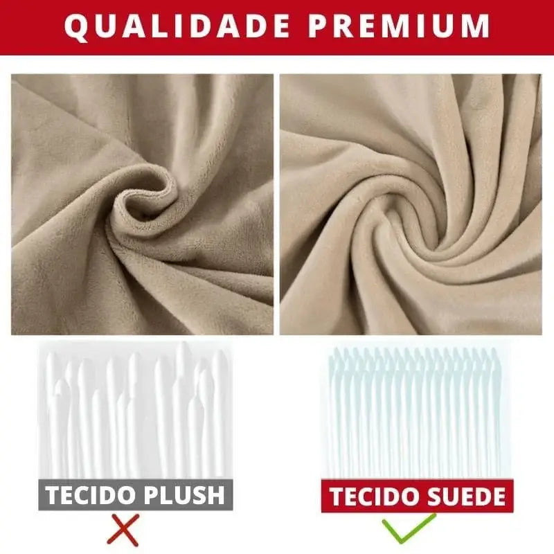 Comparação de tecidos do Capa Sofá Confortável Estilosa 1 Lugar Ricaly