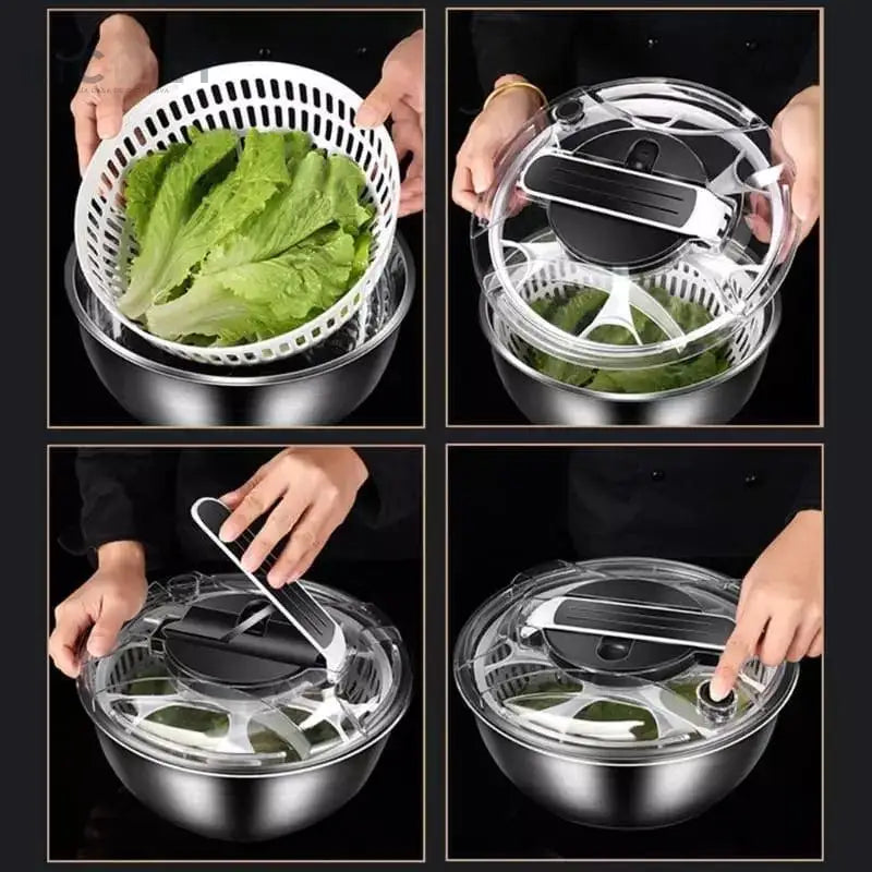 Centrífuga Secadora de Salada Bowl Inox Ricaly