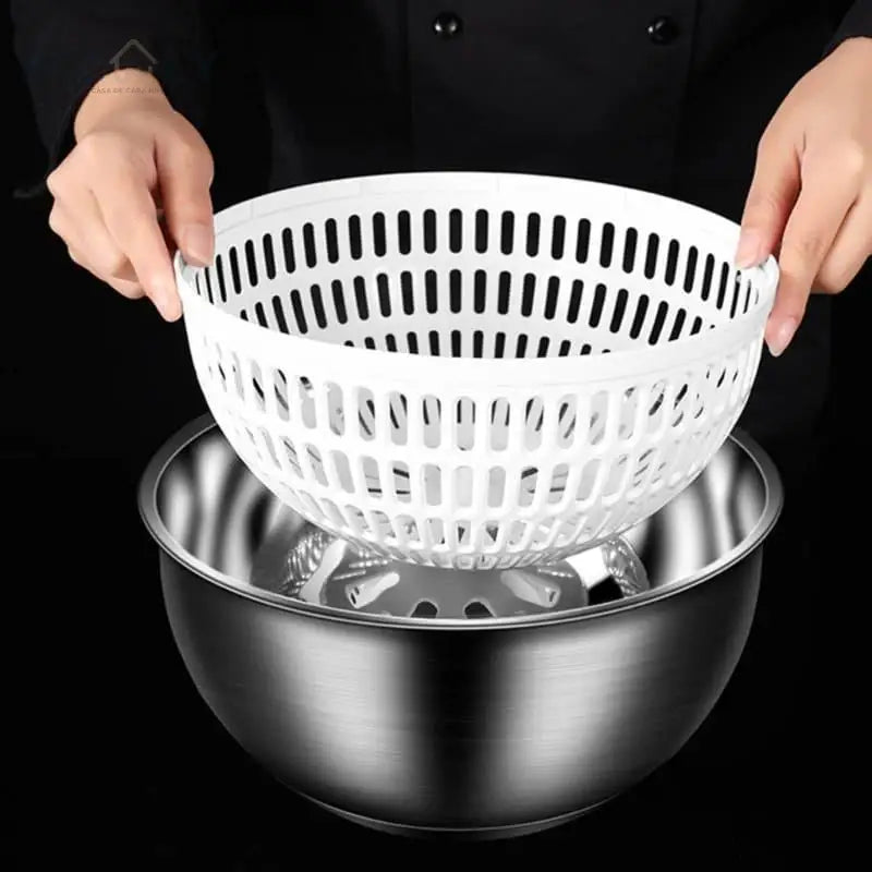 Centrífuga Secadora de Salada Bowl Inox Ricaly