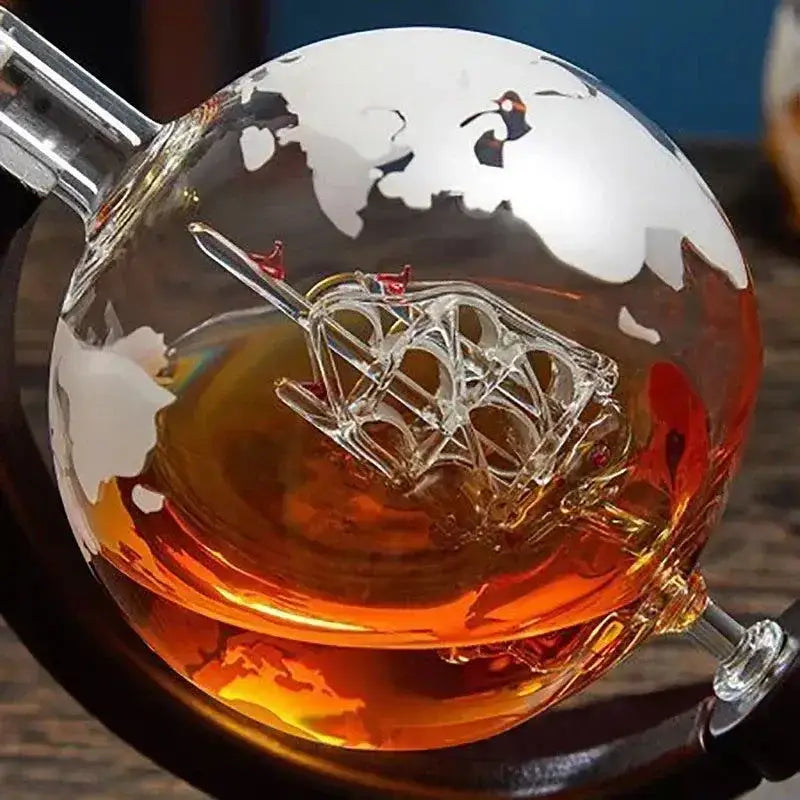 Conjunto Decanter Globo com Copos Elegantes Ricaly Compre