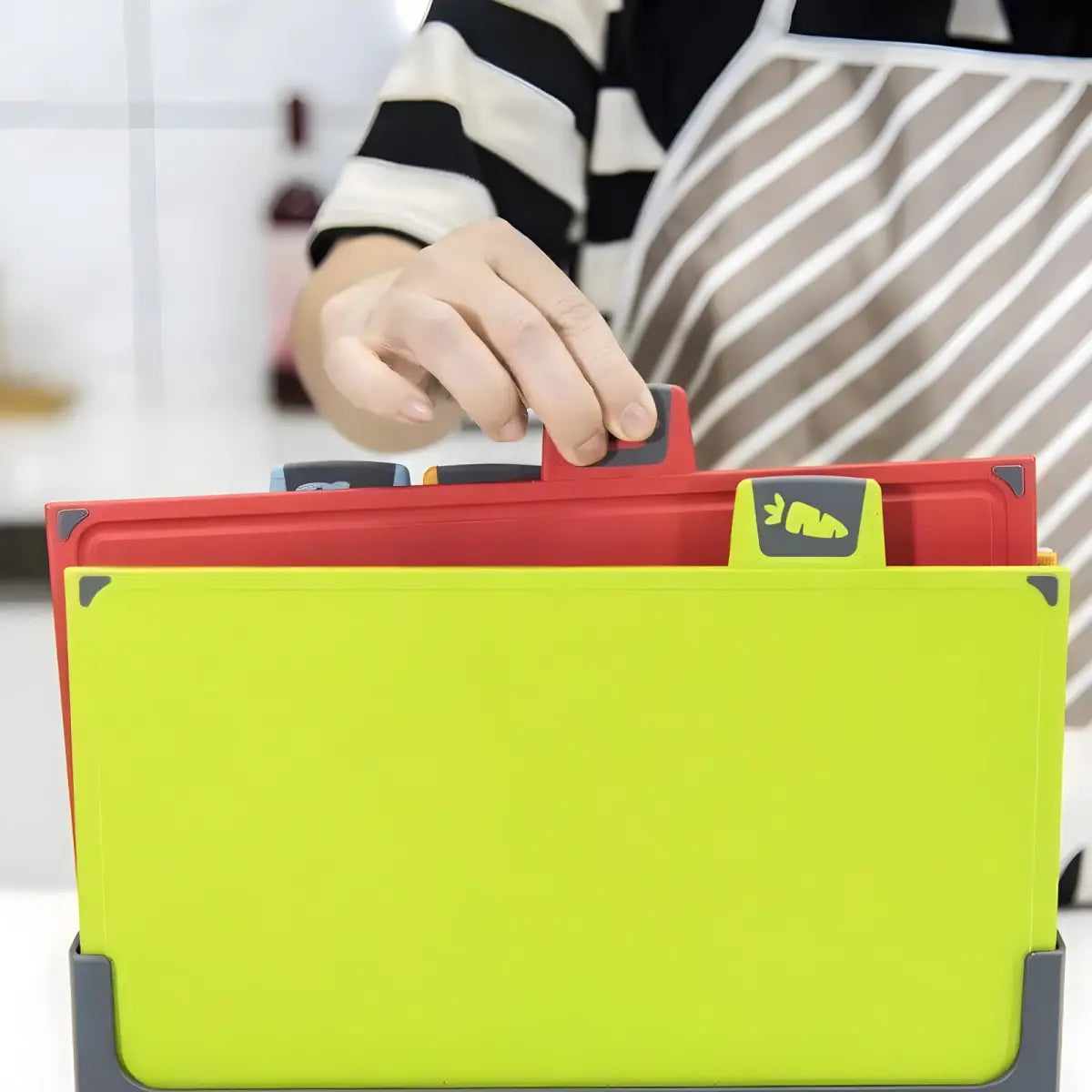 Conjunto de Tábuas Corte Ricaly | 5 Peças Antiaderente colorido diretoria definir Mais Vendidos Compre