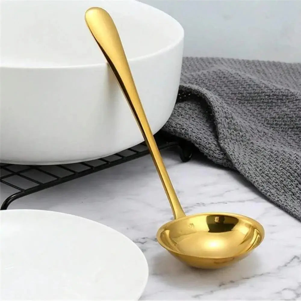 Colher de sopa dourada do conjunto de talheres aço inoxidável Ricaly