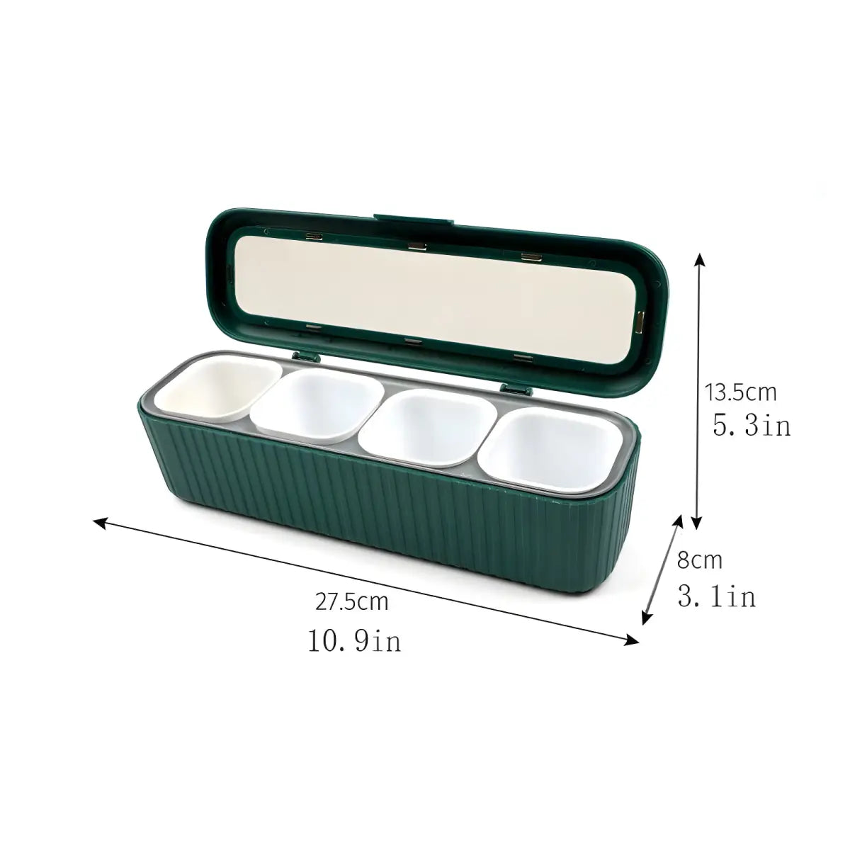 Temperos Ricaly em Azul | Frete Grátis Acima de R$149 verde condimento contêiner Organizadores para Cozinha Compre