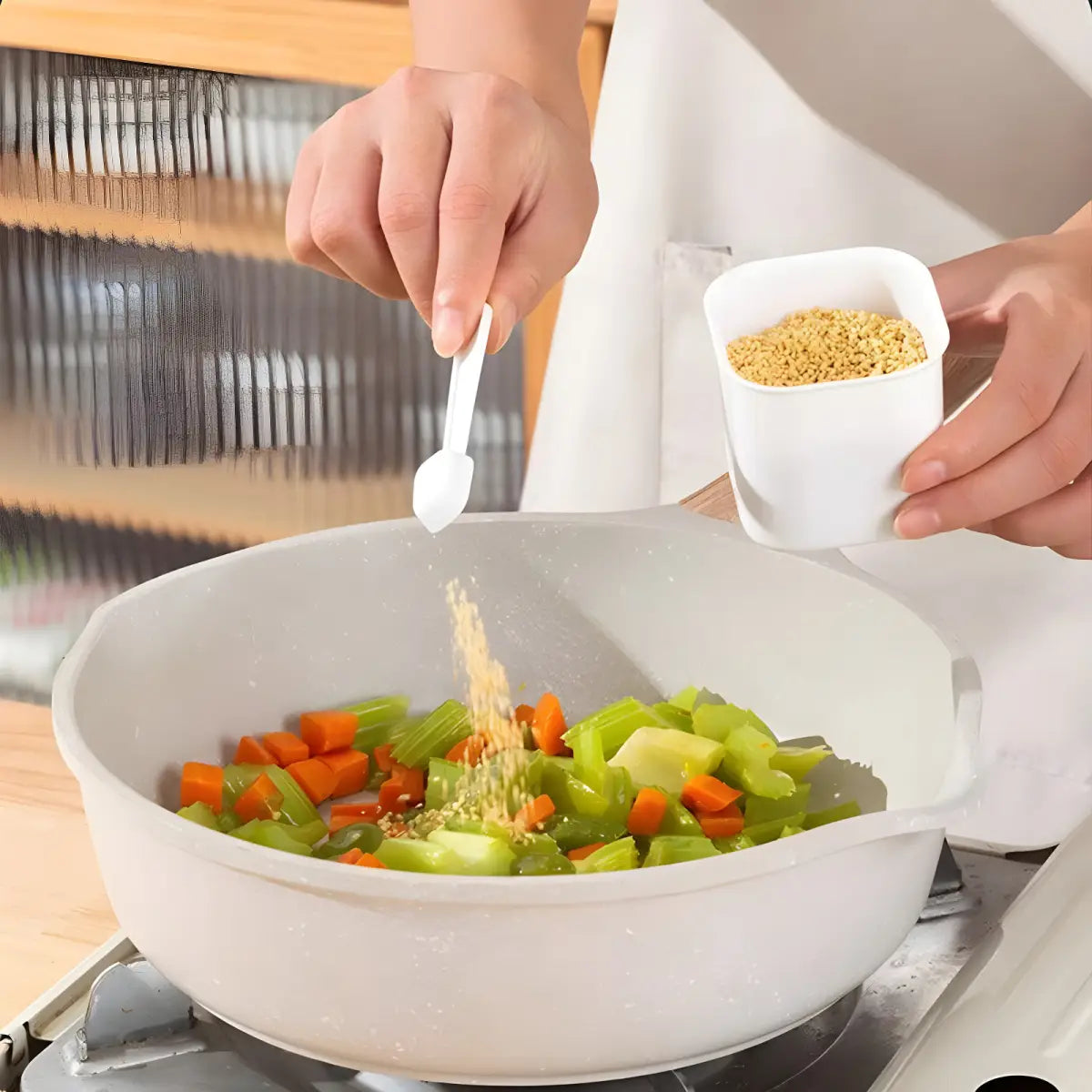 Temperos Ricaly em Azul | Frete Grátis Acima de R$149 tempero adicionado vegetais Organizadores para Cozinha Compre