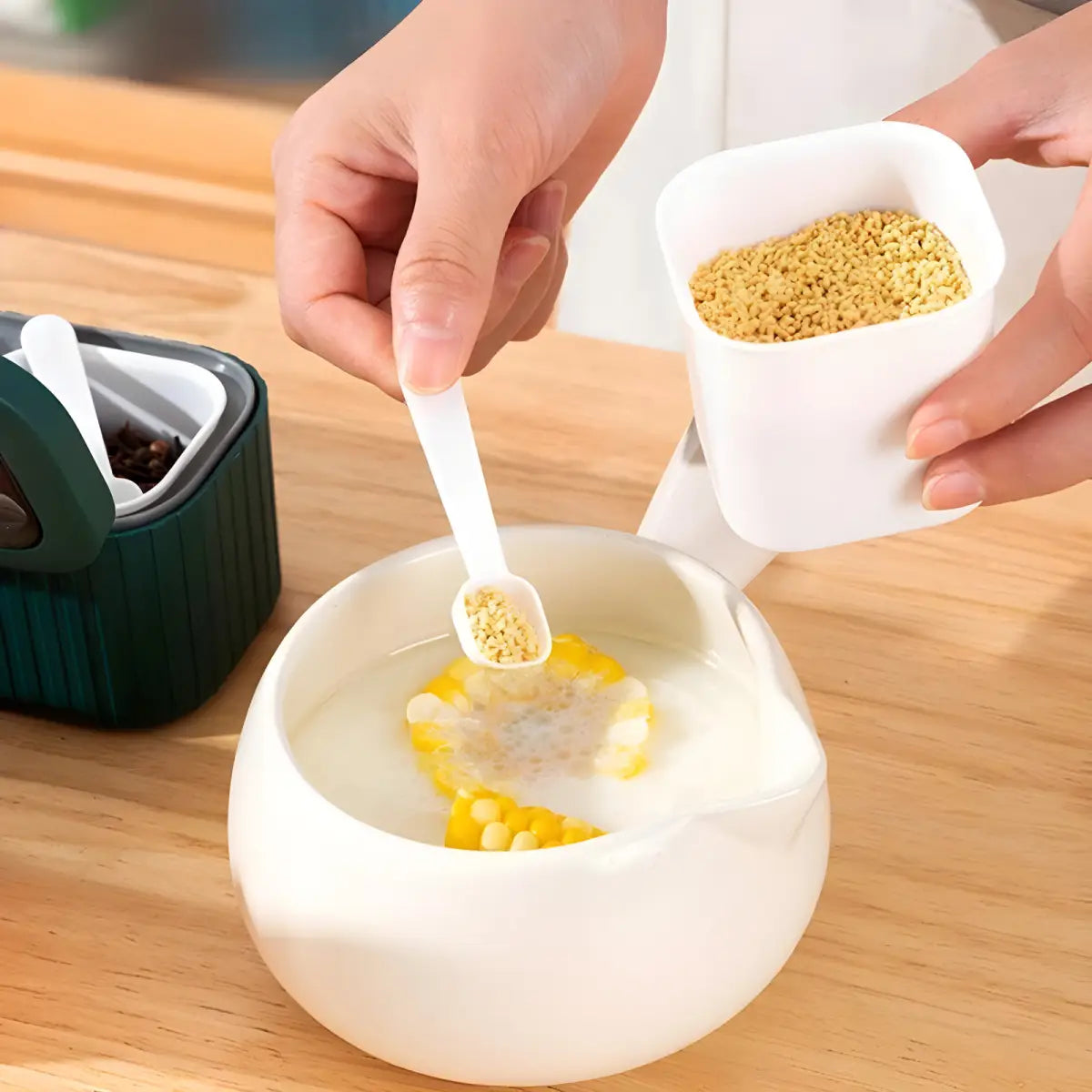 Temperos Ricaly em Azul | Frete Grátis Acima de R$149 milho temperado Organizadores para Cozinha Compre