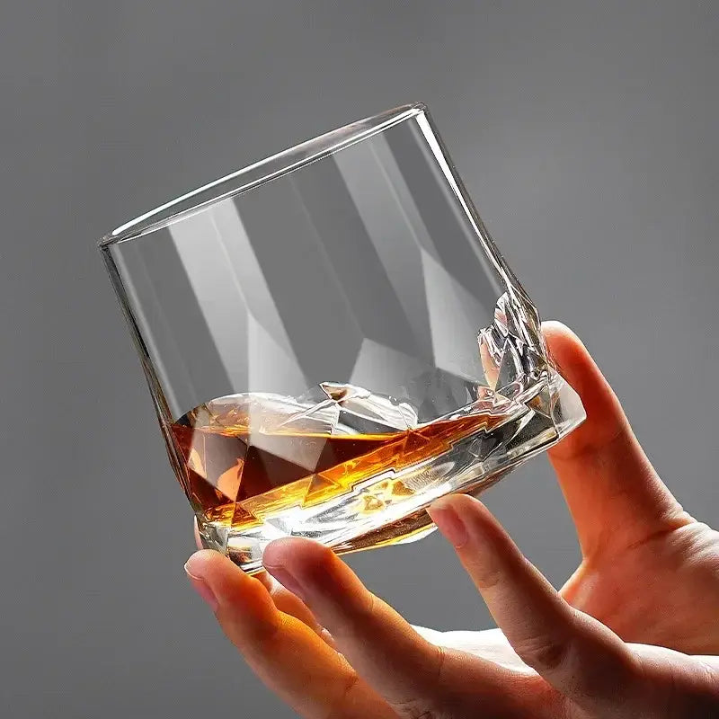 Copos Tumblers de Cristal Grosso para Uísque e Vinho – Design Giratório | Ricaly Mais Vendidos Compre