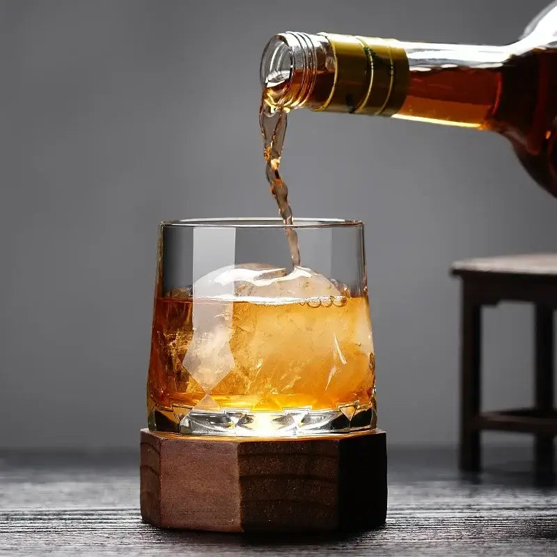 Copos Tumblers de Cristal Grosso para Uísque e Vinho – Design Giratório | Ricaly Mais Vendidos Compre