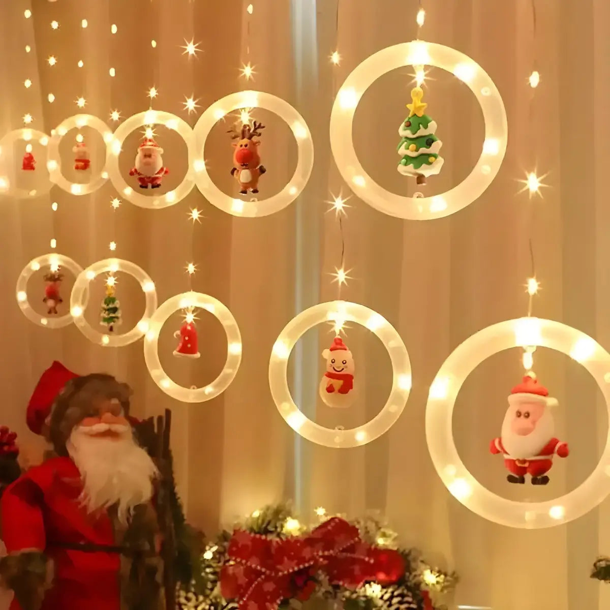 Cortina de Luzes Led Ricaly | 10 Pontos e Frete Grátis Compre