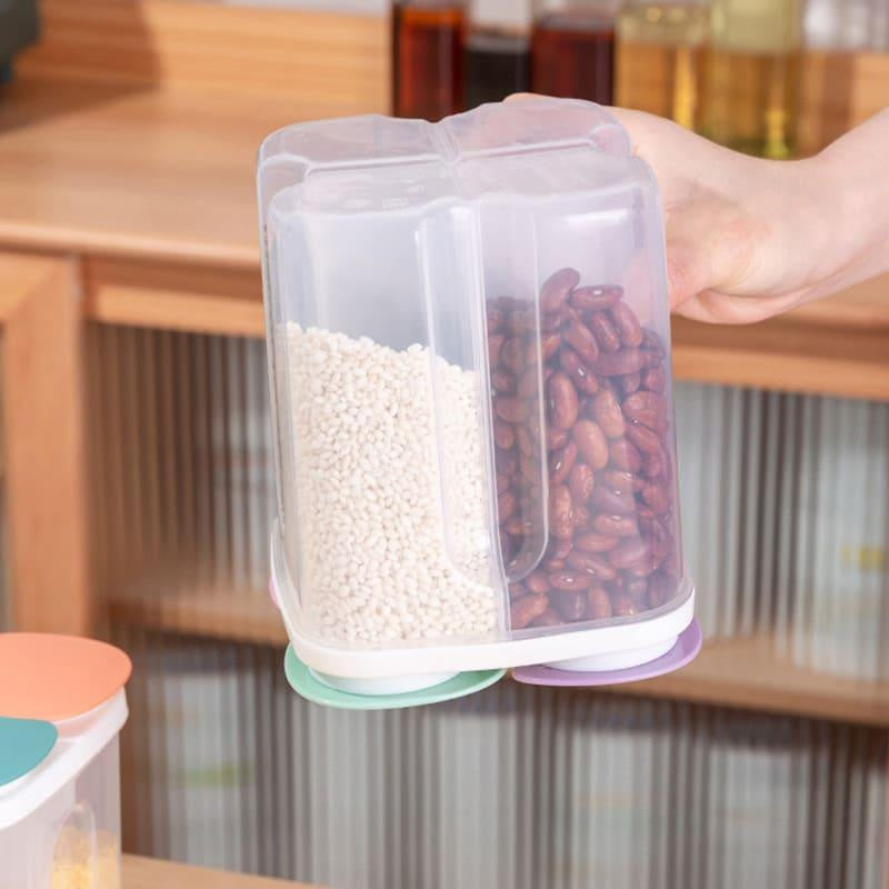 Dispensador Porta Alimentos e Cereais com Divisórias Ricaly – Organização Eficiente na Cozinha Compre