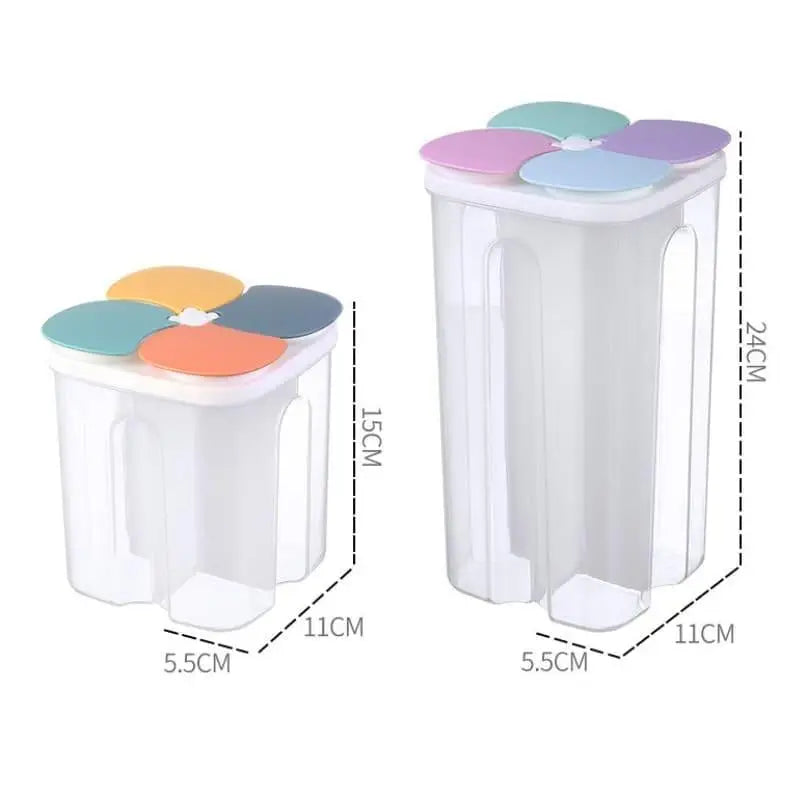 Dispensador Porta Alimentos Ricaly | 1.5L Organize sua Cozinha plástico alimentos armazenamento Organizadores