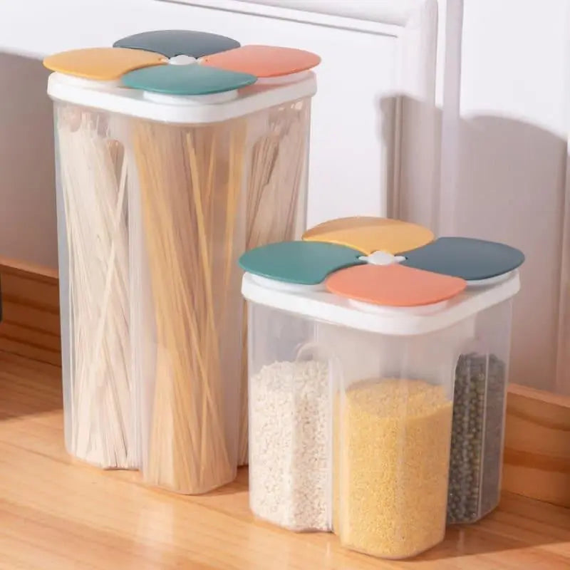 Dispensador Porta Alimentos Ricaly | 1.5L Organize sua Cozinha plástico alimentos armazenamento Organizadores