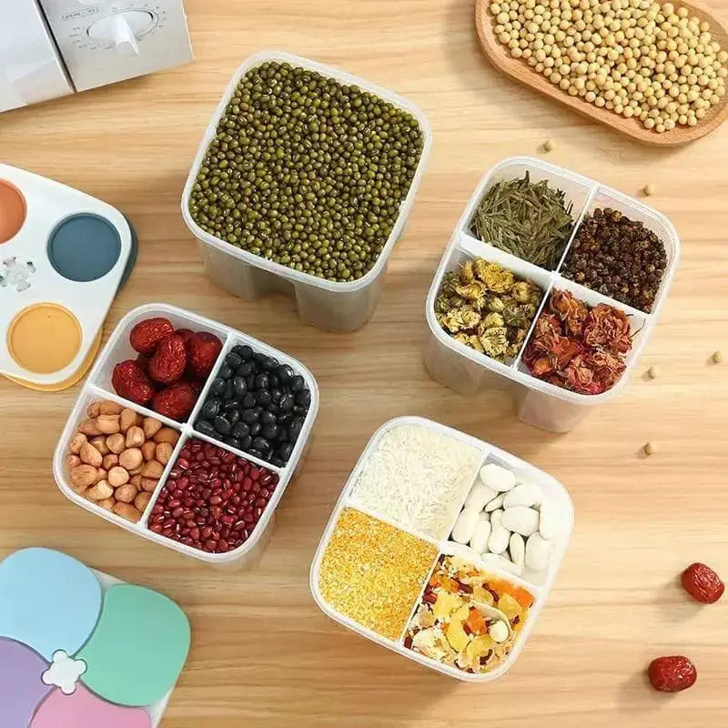 Dispensador Porta Alimentos Ricaly | 1.5L Organize sua Cozinha compartimentado alimentos armazenamento Organizadores