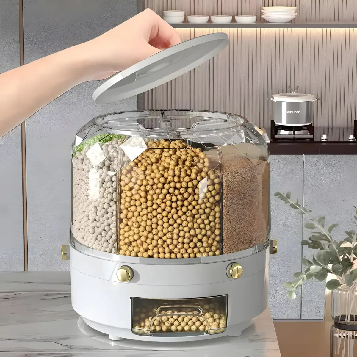 Dispensador Porta Alimentos Ricaly | 5% OFF e Frete Grátis Organizadores para Cozinha Compre