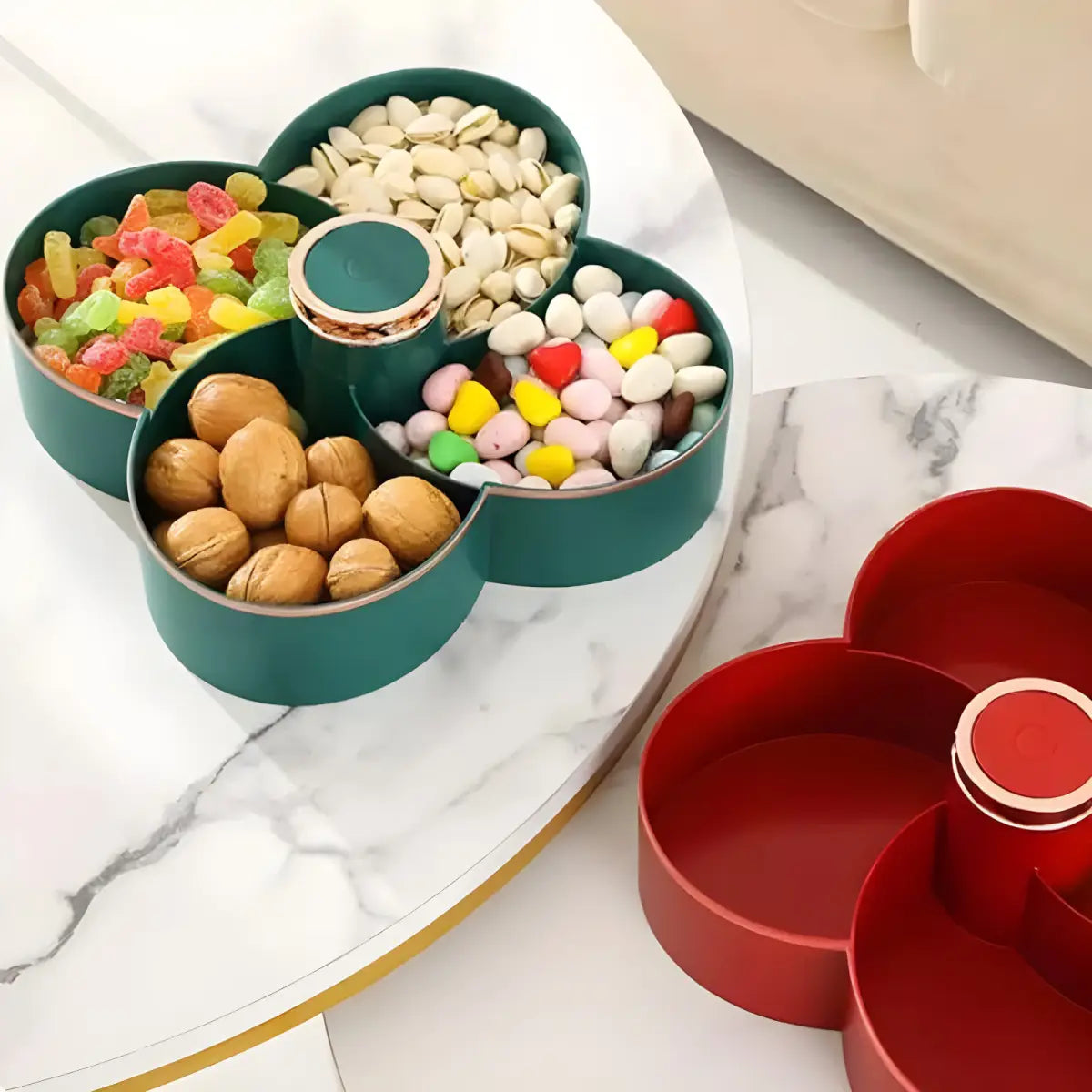 Dispenser Organizador Alimentos Ricaly | Frete Grátis Hoje em forma de flor lanche contêineres Organizadores