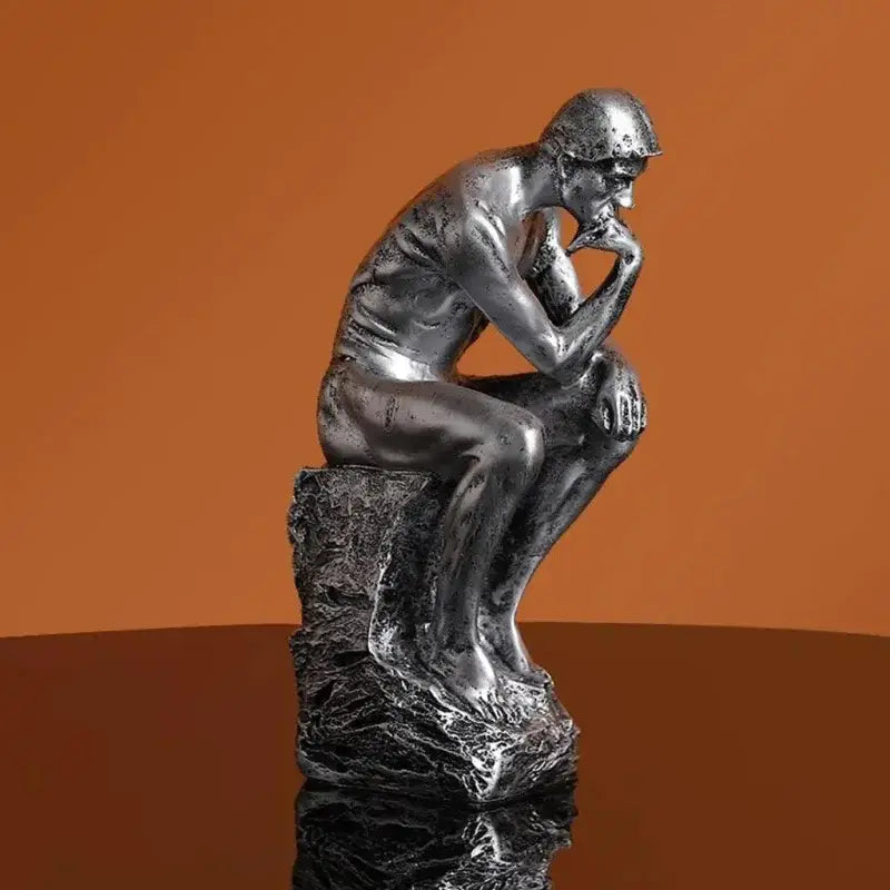 Duas Estátuas The Thinker em Escultura Abstrata Decorativa Compre agora Ricaly