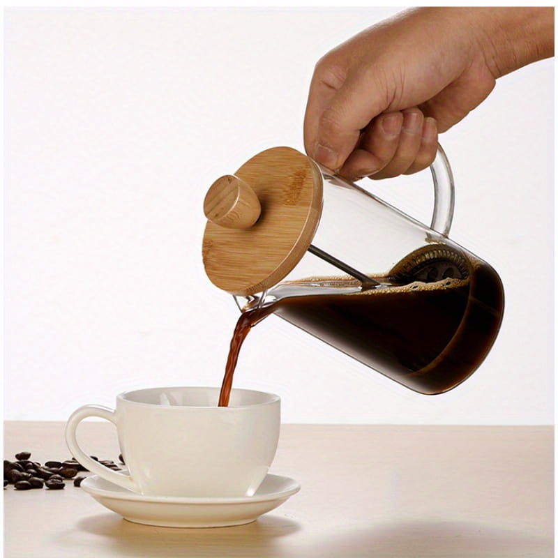 Glass Coffee Maker with Press - Details and Design - Ricaly