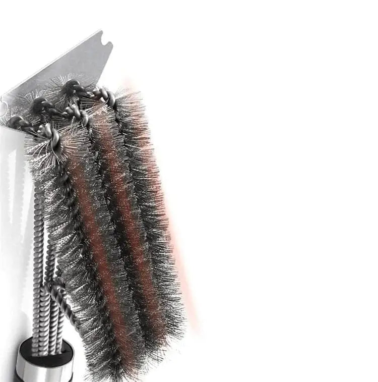 Escova de limpeza para grelha com cerdas de aço inoxidável Ricaly eficiente