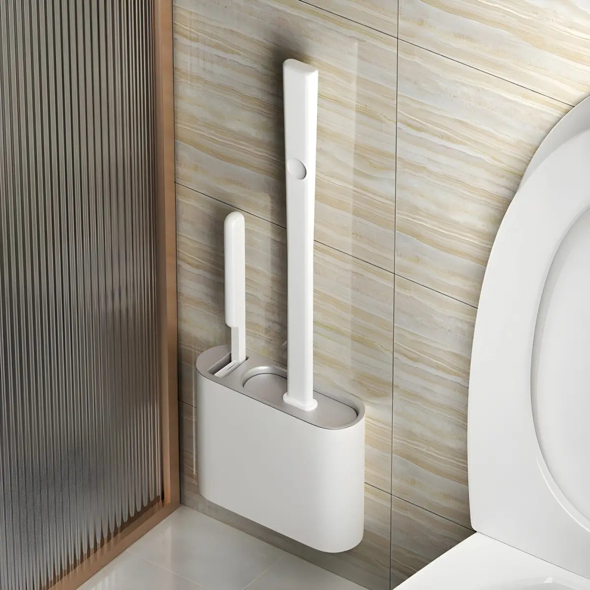 Escova Sanitária Dourada Elegante para Seu Banheiro branco banheiro escova Compre