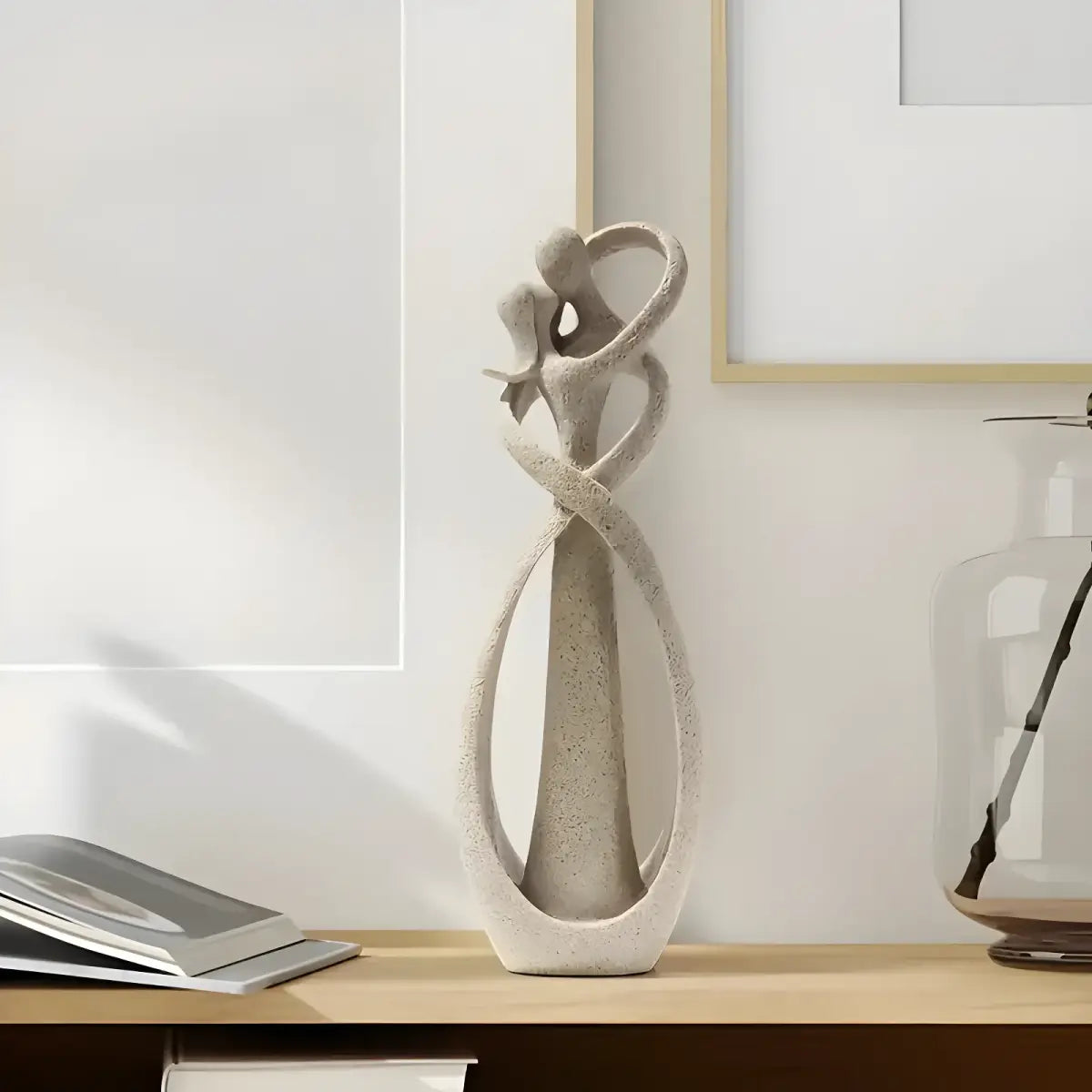 Escultura Abstrata Casal para Decoração de Ambiente Compre agora Ricaly
