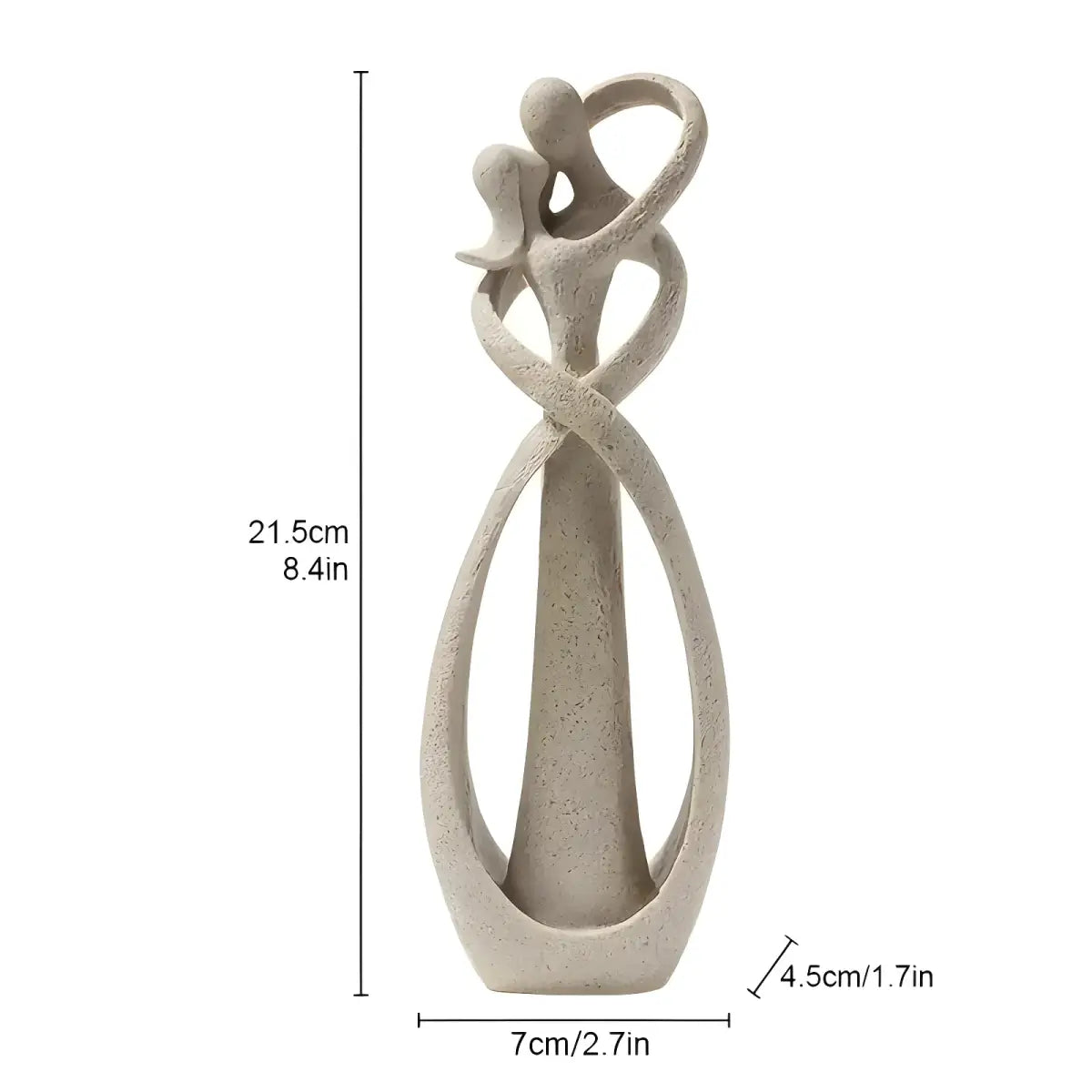 Escultura Abstrata Casal para Decoração de Ambiente Compre agora Ricaly