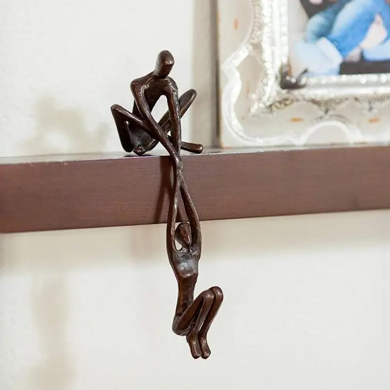 Escultura Casal Ornamental em Bronze para Decoração Elegante Compre agora Ricaly